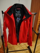 Kurtka 4f Aquatech membrana 3000- piękna czerwień xs/s