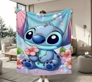 Nowy duży mięciutki bajkowy koc Stitch 150x200
