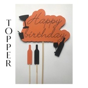 ZESTAW TOPPER NA TORT I BABECZKI-DEKORACJA-OZDOBA