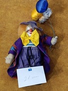 Kolekcjonerskie Lalki porcelanowa Klaun 21cm. w super stanie bardzo ciezki