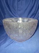 Duża kryształowa misa PRL