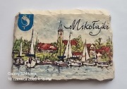 Magnes ceramiczny na lodówkę Mikołajki.  Mazury. Śniardwy Mamry Jeziora(17)
