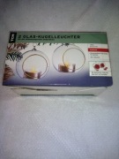 Szklane ozdobne świeczniki kule 