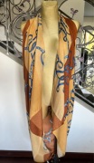 Chusta szal pareo sarong z lnu len 180 cm x 90 cm