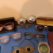 Okulary PRL etui pokrowiec futerał sk