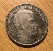 Adolph Hitler 1889-1945 medal moneta żeton 333