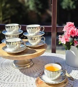 Komplet filiżanek srebrne