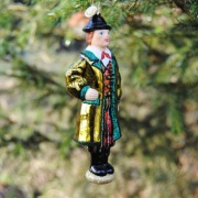 Figurka folkowa - Łęczynianin - bombka szklana - polskie rękodzieło