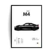 Plakat w ramie A3 BMW M4 30x40 ramka plakat