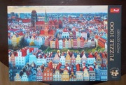 Puzzle 1000 el. , Trefl , " Widok na Gdańsk "