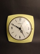 Unikatowy zegar ceramiczny Elektrica - kwarcowy - sprawny - lata 60