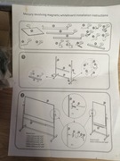 Dwustronna obrotowa tablica magnetyczna VIZ-PRO aluminiowa 1100 x 750 mm /7