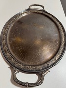 Taca WMF Bracia Buch Warszawa plater 47x32 cm, ok 1900 r