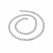 Męski Komplet Biżuterii – Stal Naszyjnik i Bransoleta Pancerka