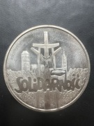 100000 zł. 1990 SOLIDARNOŚĆ TYP:A (Ag 999)