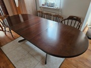 Stół ciemny orzech 1.7 m, rozkładany do 2.5 m