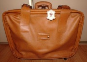 Stara walizka Prl, walizka na kółkach Czechosłowacja, walizka retro