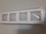 Ramka 4-krotna kremowa Hager-Polo FIORENA - nowa