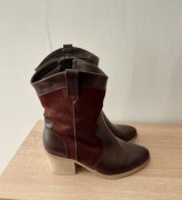 Buty na obcasie brązowe roz.38 wymiary opis