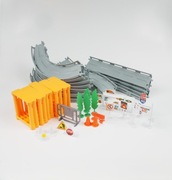 tor samochodowy z akcesoriami plastikowy Smiki