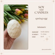 Świeca sojowa - Wielkanocne Jajo, prezent, ozdoba