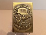 Stare, niemieckie, mosiężne etui, oprawka, koperta na zapałki