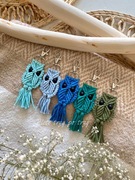 Breloczek do kluczy sowa makrama brelok 1szt