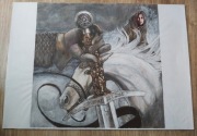 Oryginalna Ilustracja do Maladie Andrzeja Sapkowskiego
