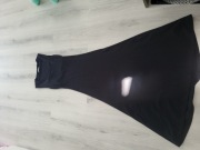 Zara – długa czarna sukienka S