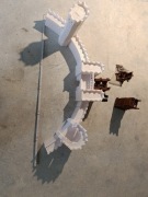 LOTR MESBG Minas Tirith Gondor 28mm giga makieta zamek mury wieże