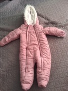 Kombinezon zimowy r 74  z czapką i szalikiem