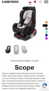 Fotelik Caretero Scope 0-25kg