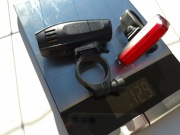 Decathlon Elops ST 920 LED przód + tył USB Zestaw lampek rowerowych