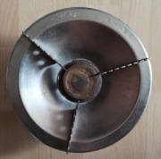 Duża 23 cm jednopalnikowa kuchenka gazowa turystyczna "UFO" z PRL