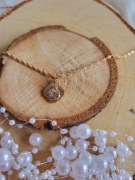 Złoty łańcuszek z Matką Boską Szkaplerz 