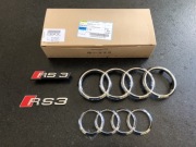 Oryginalny Zestaw emblematów - AUDI RS3!