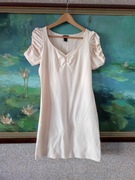 sukienka letnia morelowo brzoskwiniowa tunika h&m kobieca bawełniana 