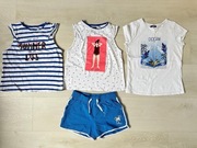 zestaw Okaidi 3x t-shirt i spodenki na gumkę 12 lat 152