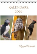 Kalendarz ścienny 2026 Ptaki A3 Pionowy Moje autorskie fotografie 12 kart