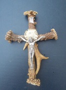 KRZYŻ z poroża 2 //poroże,zrzuty,parostki,mylkus /