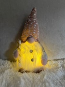 Skrzat Świąteczny LED 30cm elf gnom krasnal ozdoba świąteczna