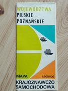Województwa Pilskie Poznańskie mapa krajozn.