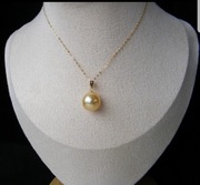 Perła South Sea 10.2mm słonowodna 18karatowe złoto damski wisiorek prezent 