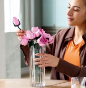 Zestaw z bukietem do zbudowania róże Lego klocki