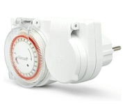 Analogowy zegar sterujący, biały 