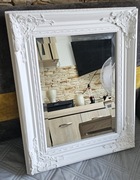 Lustro Styl Barokowy Antyczna Biel