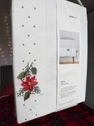 Obrus biały Home&you home you z koralikami premium haftowany luksusowy 180