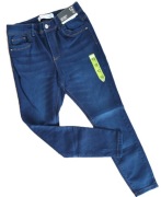 Spodnie jeansowe granatowe skinny średni stan Primark rozmiar L 40 NOWE