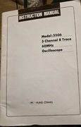 Instrukcja techniczna ze schematami-OSCYLOSKOP-HUNG CHANG- MODEL: 5506