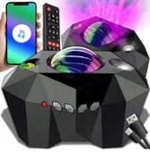 PROJEKTOR GWIAZD ZORZA POLARNA KSIĘŻYC LAMPKA NOCNA RZUTNIK KOSMOS PILOT BT